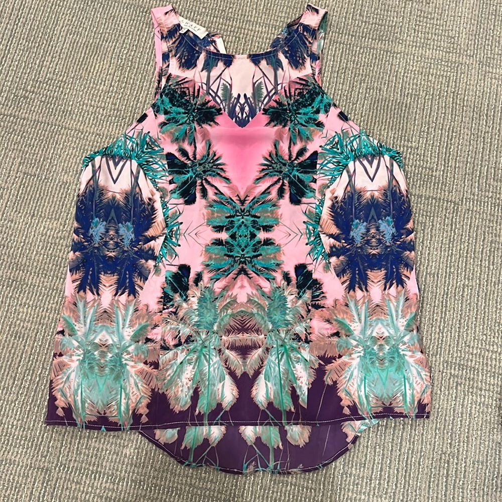 Wayf tropical print top